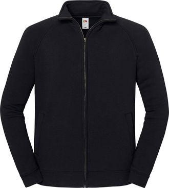 Fruit Of The Loom Fruit of the Loom Unisex Volwassen Iconic Premium Sweat Jacket (Zwart)