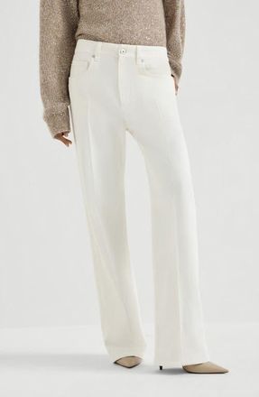 Brunello Cucinelli Contemporary Loose trousers in Panama at Nordstrom, Size 38 It