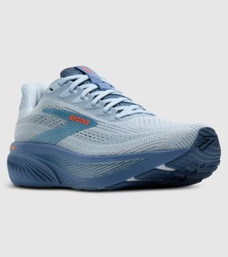 Brooks Mens Ghost 17 Running Shoe In 465 Skyway/moonlight/orange