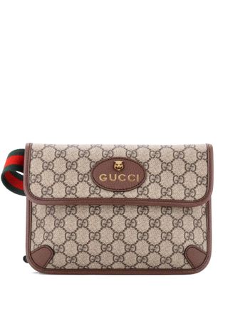 Gucci Neo Vintage Flap GG Coated Canvas belt bag - women - Fabric - One Size - Brown