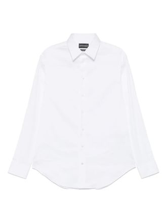 Emporio Armani Popeline overhemd - Wit