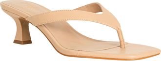 Shushop Franny Kitten Heel Flip Flop in Beige at Nordstrom, Size 7.5