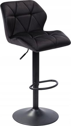 OEM Taburete N-62p De Terciopelo Negro
