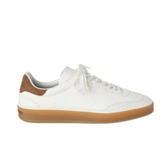 Loro Piana Schoenen, Dames, Wit, 40 EU, Leer, Tennis Walk Sneaker