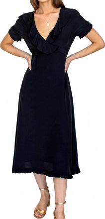 Emerson Fry Abella Midi Dress In Black