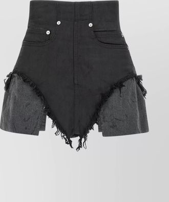 Rick Owens high waist cutoff shorts pockets