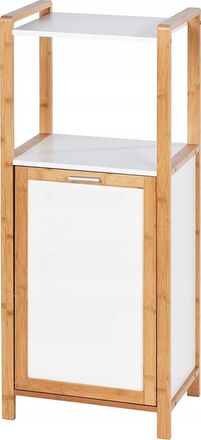 WENKO Estanter&iacute;a Moderna Bamb&uacute; Blanco 95x30x40 Cm