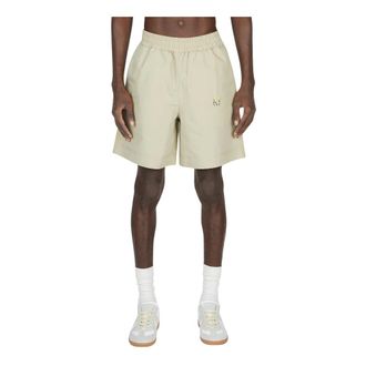 Diomene Embroidered Shorts - male - Diomene - Casual Shorts - Beige - L - Shorts