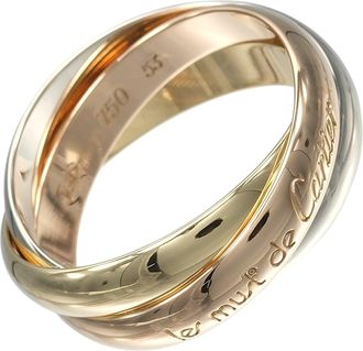 Cartier Yellow Gold (18K) Pink Gold (18K) White Gold (18K) Band Ring (Pre-Owned)
