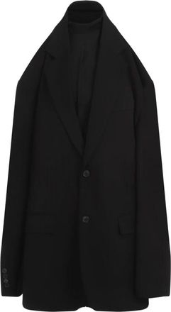 Balenciaga Tailored Suspended Dress - Dames - Blazers - Zwart - 2XS - Wol - Jassen