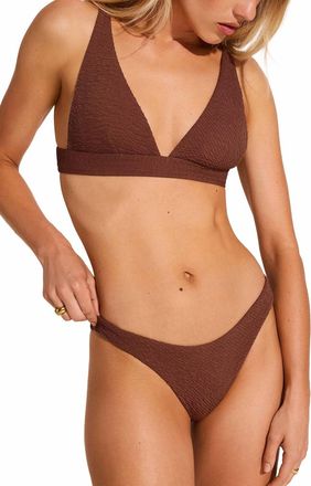 Vitamin A California High Leg Bikini Bottom In Riviera Ripple