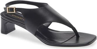 Stuart Weitzman Ankle Strap Sandal in Black at Nordstrom, Size 10.5