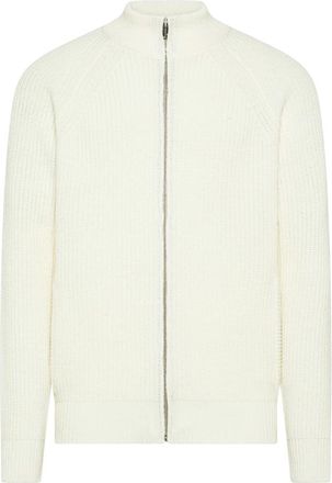 Cruna Cardigan con zip - - Knitwear - Uomo - Bianco - M