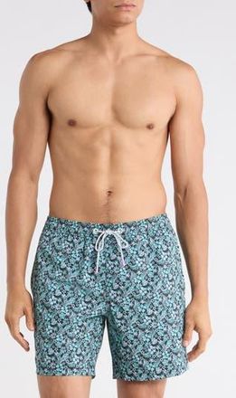 Bonobos Stretch Waist 6.5-Inch Swim Trunks in Aruba Blue at Nordstrom Rack, Size X-Large