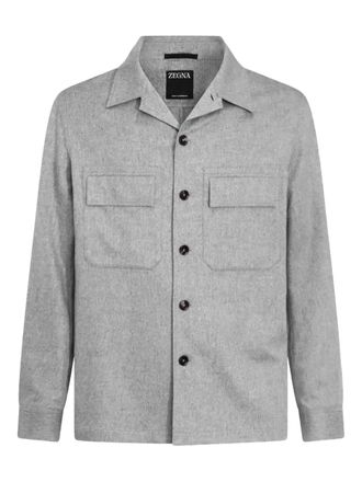 Ermenegildo Zegna double-pocket cashmere jacket - men - Cashmere - M - Grey