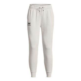 Under Armour (WMNS) Under Armour Essential Fleece Tapered Pants White Black 1379443-114