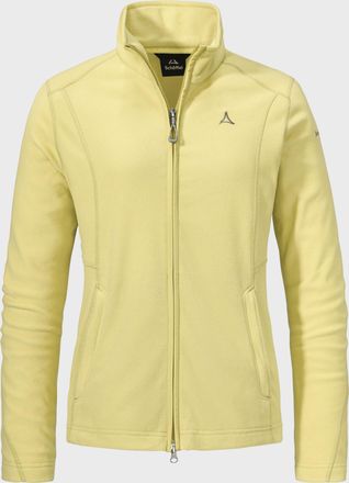 Sch&ouml;ffel Fleecejacke SCH&Ouml;FFEL Fleece Jacket Leona3, Damen, Gr. 40, gelb (5105, gelb), Oberstoff: 100% Polyester, regular fit, hoch geschlossener Ausschnitt, Ja