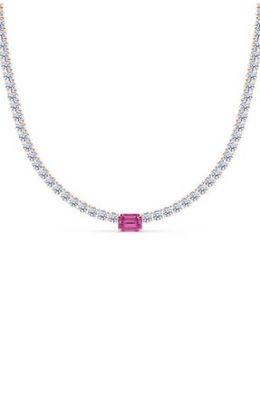 HauteCarat Birthstone Necklace in 18K Rose Gold at Nordstrom