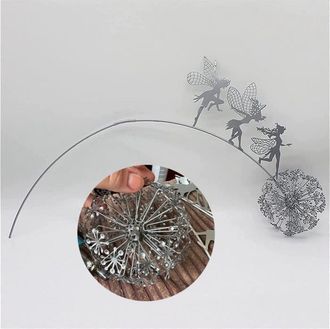 OEM Escultura De Diente De Le&oacute;n De Acero Inoxidable Tuserxln Para Decoraci&oacute;n Met&aacute;lica Exterior