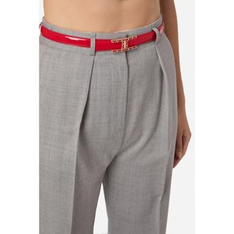 Elisabetta Franchi Mujer, Pantalones, Gris, Talla: L