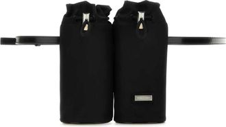 Ferragamo Double Belt Bag - Heren - Heuptassen - Zwart - ONE Size - Nylon - Tassen
