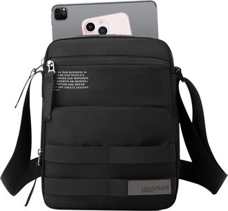 Generic Business Shoulder Bags Men - Multi Pocket Shoulder Design with Waterproof Fabric, Wear Resistant Style, Casual Messenger Layout, Organized Daily Carry