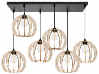OEM L&aacute;mpara De Techo Colgante Led Moderna De Madera