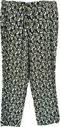 Marni Abstract Floral-Print Trousers in Multicolor Viscose