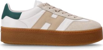 Hogan White Lace Up Sneakers