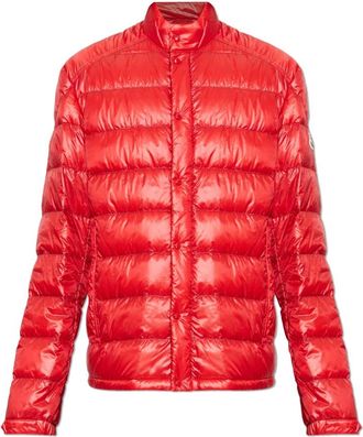 Moncler Selves Down Jacket - Heren - Gewatteerde jassen - Rood - L - Polyester - Jassen