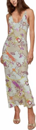 L'agence Akiya Tank Dress In Multi Baroque