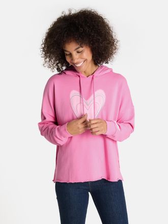 Lieblingsst&uuml;ck Kapuzensweatshirt LIEBLINGSST&Uuml;CK CyrenaL, Damen, Gr. 4XL, blush, Sweatware, Obermaterial: 100% Baumwolle, bedruckt, bestickt, unifarben, h&uuml;ftlang, hoc
