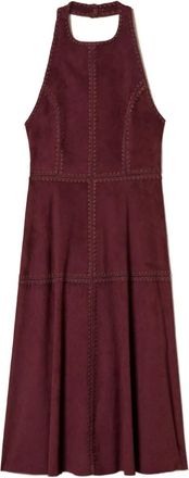 Twin-Set Abito midi con ricamo - Rosso