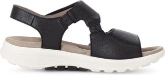 Gabor Schoenen, Dames, Zwart, 40 1/2 EU, Leer, Zwarte wandelsandaal voor vrouwen