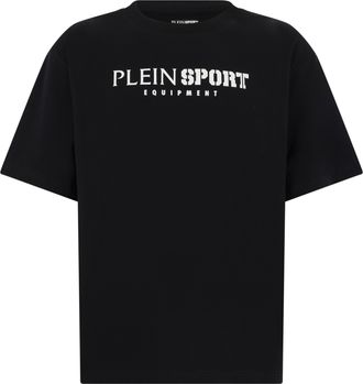 Plein Sport Round Neck T-Shirt Reflective Scratch