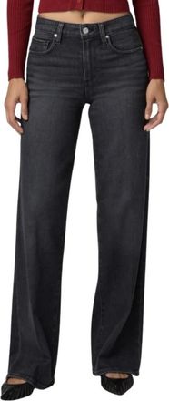 Paige Tatum Straight Jeans - Dames - Regular Fit Jeans - Zwart - W32 - Katoen - Jeans