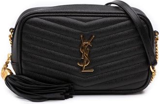 Saint Laurent Pre-owned Saint Laurent Mini Grain de Poudre Chevron Monogram Lou Camera Bag Ladies FHOVM7BXVHEMRETD
