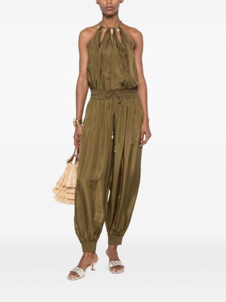 Zimmermann Chain-Link Halterneck Tank Top - Olive