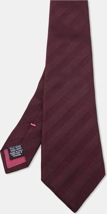 HUGO BOSS Boss By Hugo Boss Purple Stripe Patterned Silk Tie