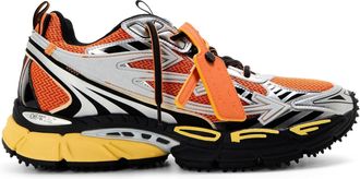 Off-white Mens Off White Be Right Back Low Top Trainers in Silver/Red - Multicolour - Size UK 10