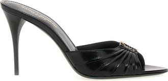 Saint Laurent Black Slip On Heels