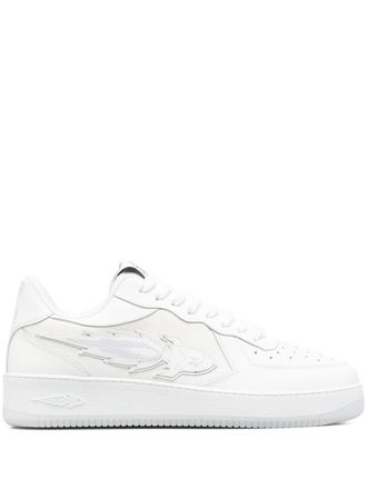 Enterprise Japan rocket-motif low-top sneakers - White
