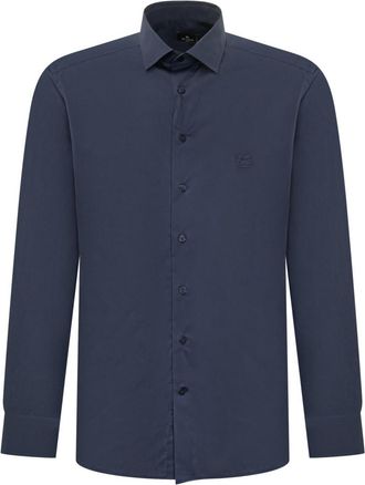 Etro Blue Regular Solid Shirt