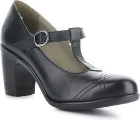 FLY London Kiai Mary Jane Pump in Black Dublin at Nordstrom Rack, Size 6-6.5Us / 37Eu