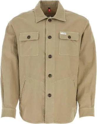 Fay Beige Cappuccino Cotton Blend Jacket