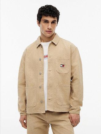 Tommy Hilfiger Oversized Fit Textured Canvas Overshirt