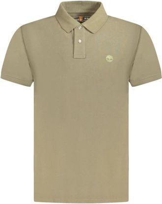 Timberland Klassieke katoenen poloshirt - Heren - Polos - Groen - S - Katoen - Tops