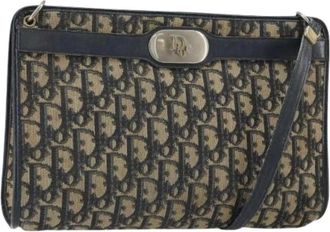 Dior Pre-owned Cross Body Bags, female, Multicolor, Size: ONE SIZE Pre-owned Trotter Canvas Shoulder Bag