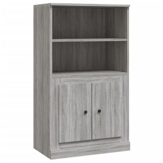 vidaXL Vidaxl - Aparador De Madera Contrachapada Gris Sonoma 60x35,5x103,5 Cm