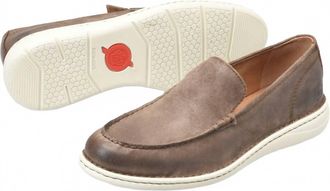 Born Mens Thaton Slip On In Taupe/brown Cuero